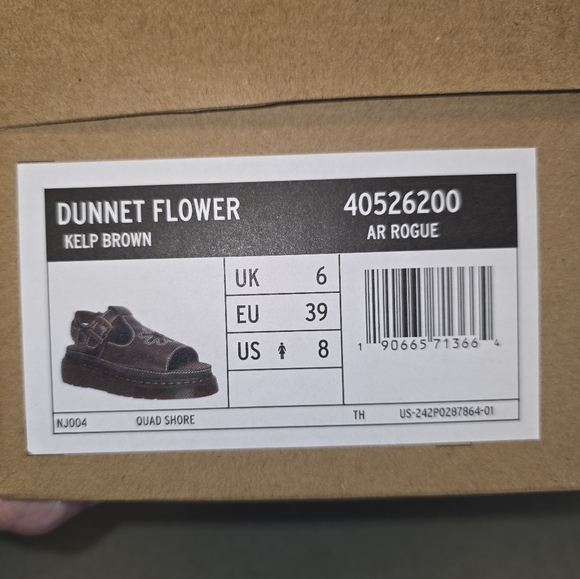 Dr Marten Dunnet Flower Sandal, Sz. 8 / 39. Brand New In Box - Picture 2 of 6